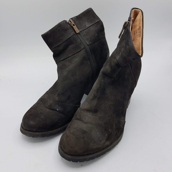 Clarks Womens 7.5 Mission Zelle Side Zip Ankle Boots Heel Booties Black 64521 - Picture 1 of 10